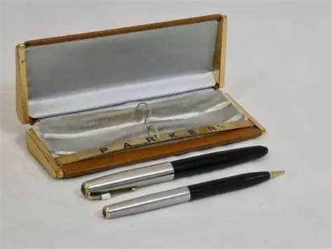 Parker 51 Vacumatic Pen And Pencil Set 1943 In Antique Desk Accessories