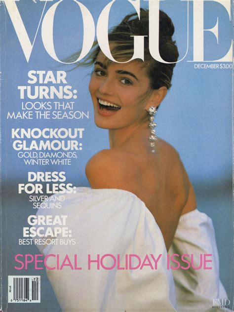 In 1990 the #2 song in the charts was vogue by madonna. Cover of Vogue USA with Paulina Porizkova, December 1989 ...