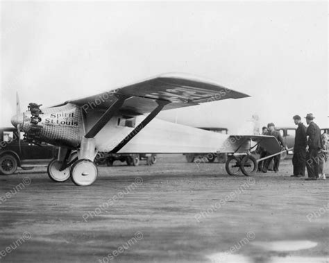 Charles Lindbergh Airplane Spirit Of St Louis Vintage1920 Reprint 8x10