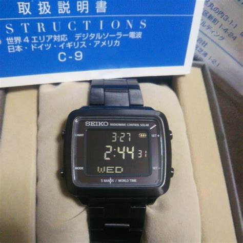 Seiko Spirit Sbfg001 S760 0ab0 Digital Solar Watch Stainless Steel