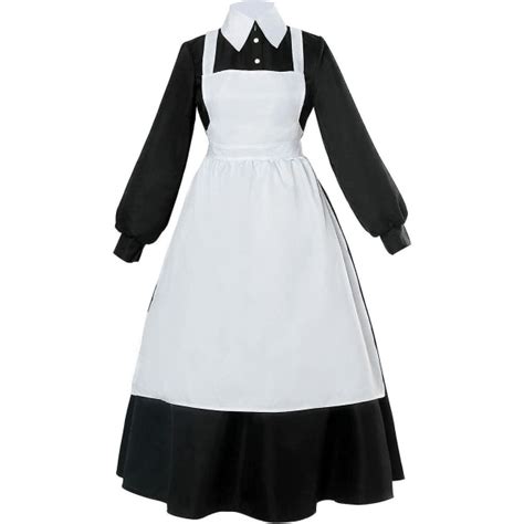 Anime Womens The Promised Neverland Isabella Krone Cosplay Maid Dress