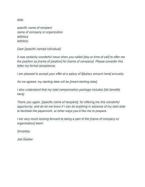 Acceptance Of Offer Letter How To Reply With Questions Careercliff