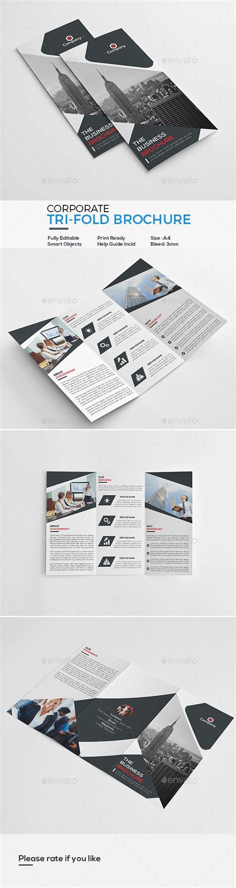 Corporate Tri Fold Brochure By Victormohin Corporate Tri Fold Brochure