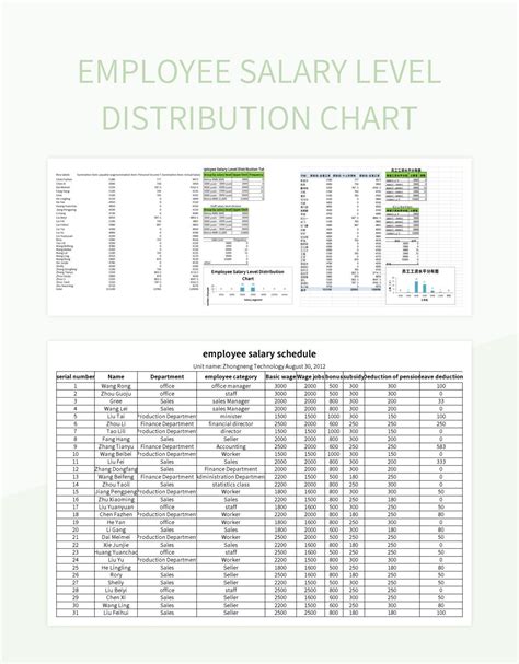Free Employee Salary Level Distribution Map Templates For Google Sheets