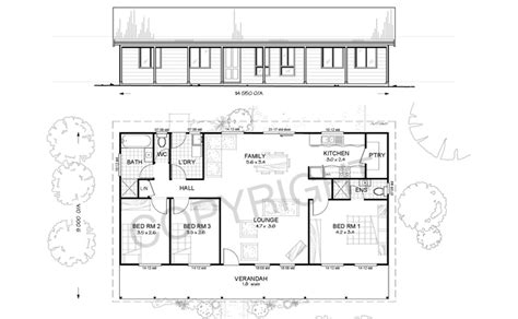 Greenway 3 Bed Steel Frame Floor Plan Met Kit Homes