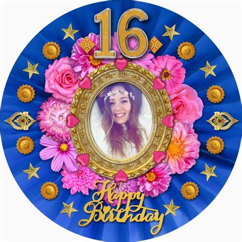 16th Birthday Edible Paper Sweet Sixteen Cake Toppers Etsy