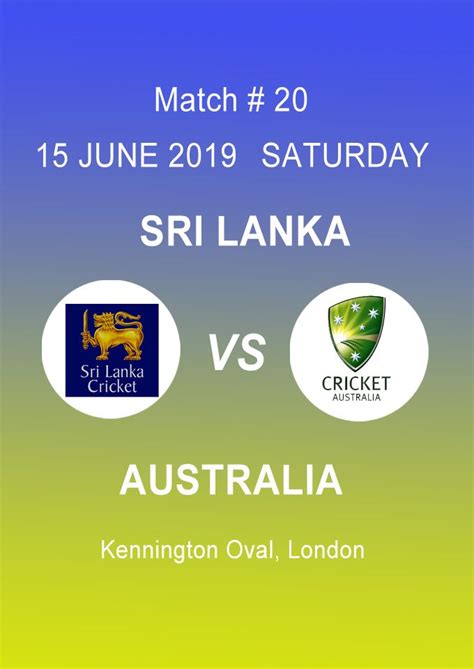 West indies vs sri lanka, 2nd odi. Worldcup 2019 complete schedule and match updates. All ...