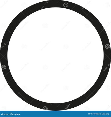 Cirkel Zwart Overzicht Stock Illustratie Illustration Of Overzicht