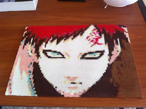 Perler beads are small, round, plastic beads that have a hole in the center. Gaara perler beads | 펄러비즈, 크로셰 패턴, 구슬