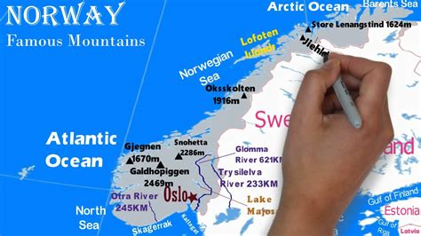 Physical Geography Of Norway Key Physical Features Of Norway Map Of