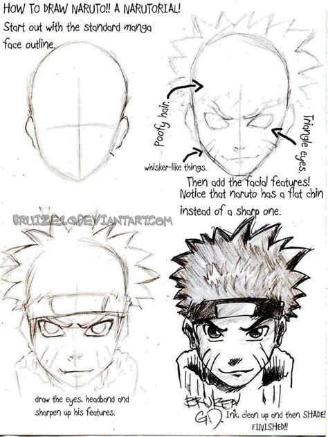 How To Draw Naruto By Bruize10 On Deviantart