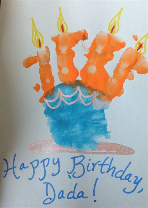 Toddler Handprint Birthday Card Birthday Cards Toddler Fun Craft