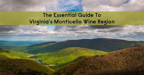 The Essential Guide To Virginias Monticello Wine Region Vinepair