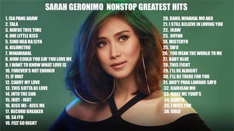 Sarah Geronimo Non Stop Greatest Hits The Best Of Sarah Geronimo Full