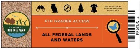 Free National Park Service Annual Pass For All 4th Grade Students