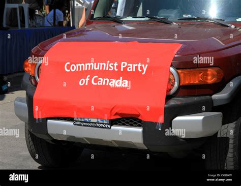 Canadian Communist Party Flag Stock Photo Alamy