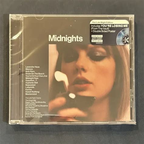 Taylor Swift Metlife Exclusive Midnights The Late Night Edition Cd