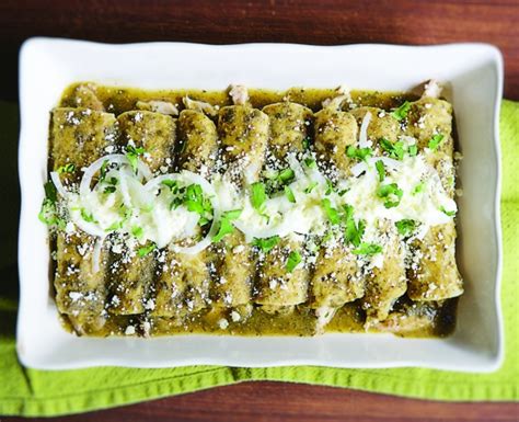 Rick Bayless Roasted Tomatillo Enchiladas In 2020 Mexican Food