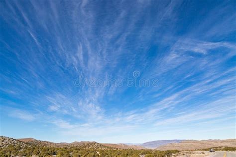A Nevada Desert Landscape Stock Image Image Of Clouds 142310357