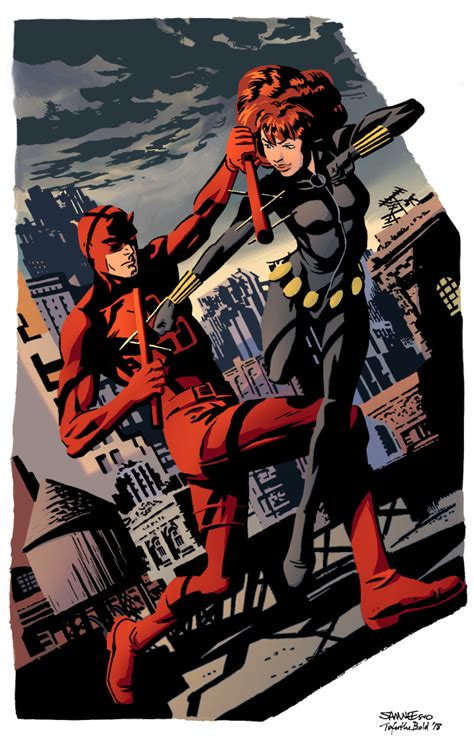 Orange Tastic Marvel Comics Daredevil And Black Widow Daredevil