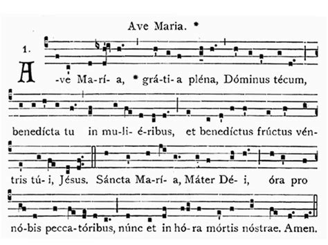 Ave Maria Canto Gregoriano Partitura Interpretación Youtube