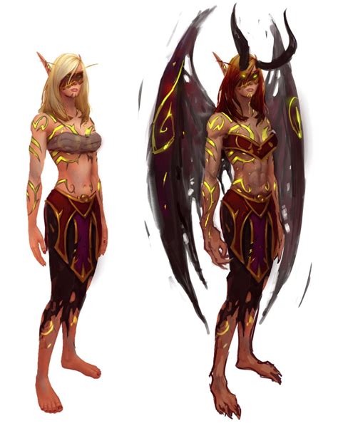 Female Blood Elf Demon Hunter From World Of Warcraft Legion World Of