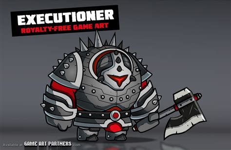 Executioner 2d Game Art Character Or Enemy Game Art Partners