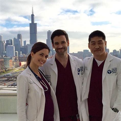 Torrey Devitto Colin Donnell And Brian Tee Chicago Med Colin