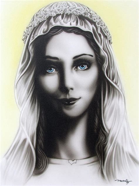 Mother Mary Painting By Dan Menta Fine Art America