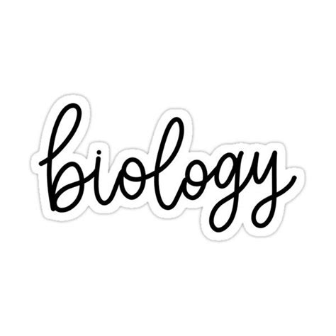 Biology Folderbinder Sticker Sticker By Rt Lettering In 2021