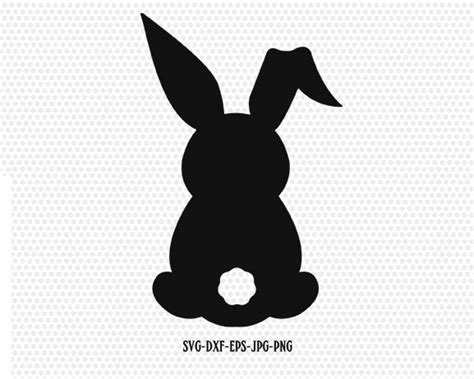 Bunny Face Silhouette Rabbits Silhouettes Bunny Silhouette