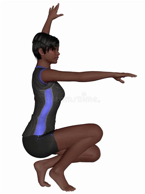 gymnastic pose stock illustration illustration of body 13276161