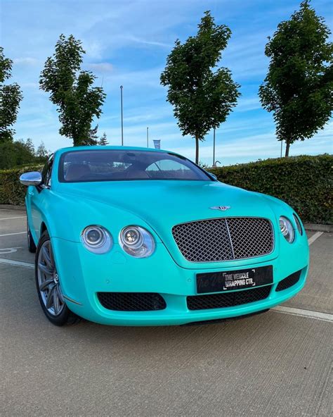 Bentley Continental Gt Satin Tiffany Blue Personal Wrapping Project