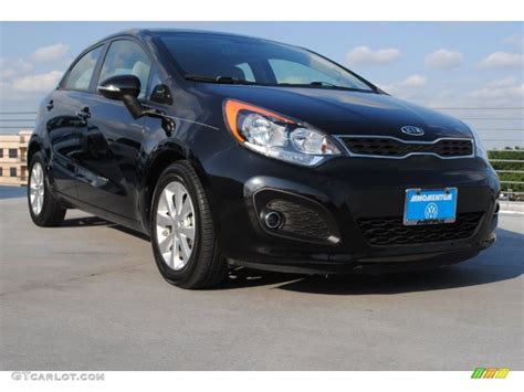 Call now for a cool deal. 2012 Midnight Black Kia Rio Rio5 EX Hatchback #81076274 ...