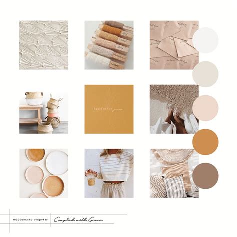 Warm Moodboard Inspiration By Coupled With Grace Branding Mood Board