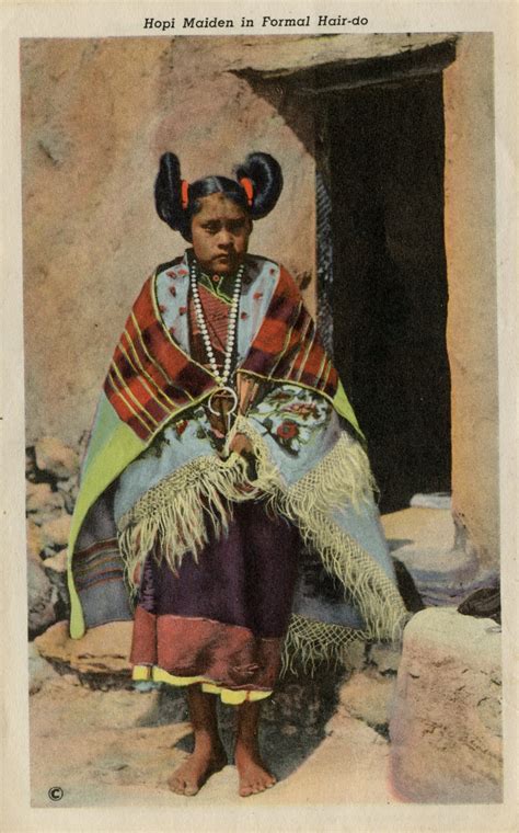 Hopi Maiden In Formal Hair Do Native American History Native American Peoples Hopi Nation