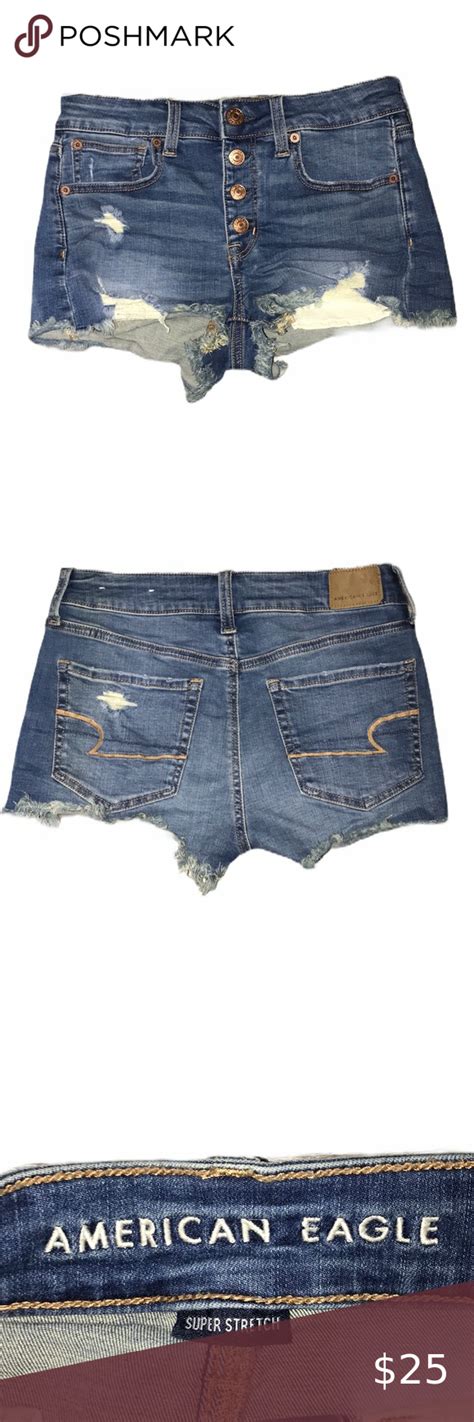 American Eagle Ripped Jean Shorts American Eagle Ripped Jeans Ripped Jean Shorts American