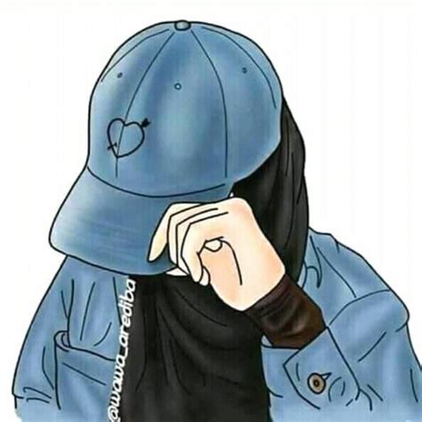 Hijab Gambar Kartun Muslimah Bertopi Keren Jessy Gallery Cartoon