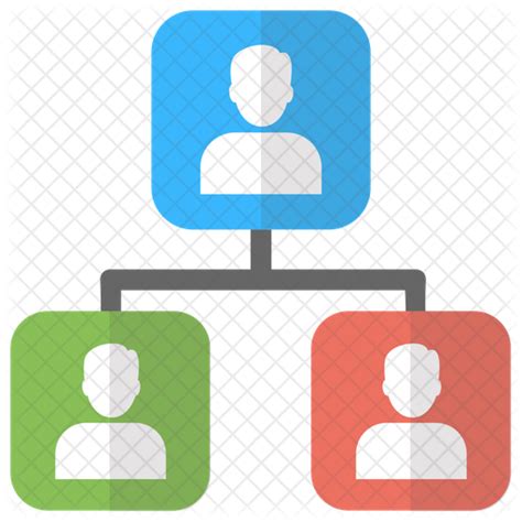 Organizational Chart Icon Download In Flat Style
