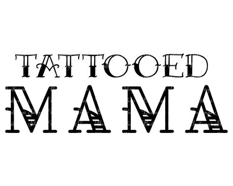 Tattooed Mama Png And Svg Etsy Australia