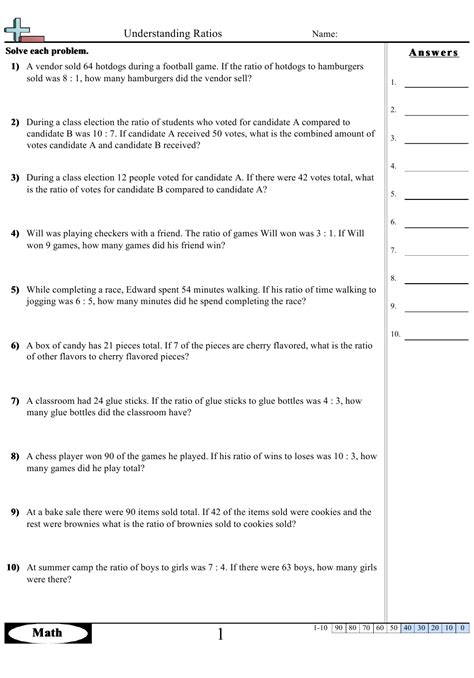 Precalculus worksheets and answer keys. Understanding Ratios Worksheet With Answer Key Download Printable PDF | Templateroller