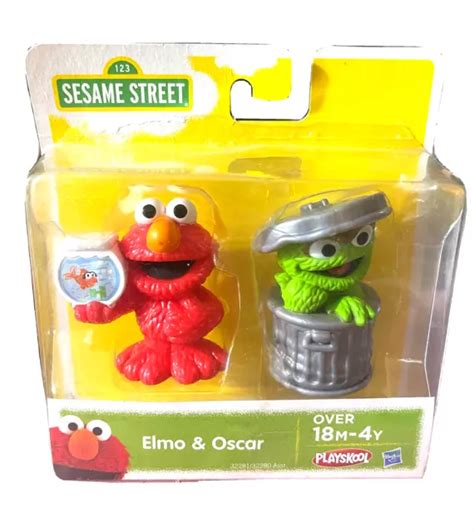 Sesame Street Elmo And Oscar The Grouch Playskool Pvc Figure Toys Or Cake Toppers 14 99 Picclick