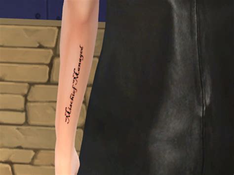 Sims 4 Mischief Managed Right Arm Tattoo The Sims 4 Catalog