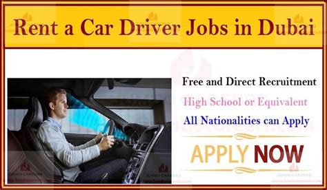 & abroad, with free cv. Driver cum Rent a Car Sales Executive Jobs in Dubai - Walk ...