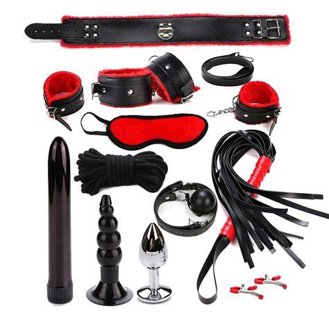 HUOFENG Sex Products Vibrator Bondage 11 Pcs Set BDSM Leather G Spot