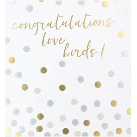 Caroline Gardner Greetings Card Congratulations Love Birds