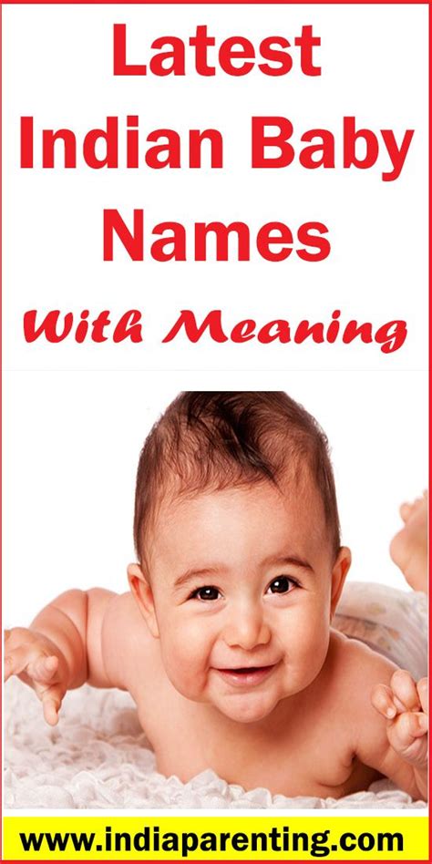Latest Indian Baby Names With Meaning Baby Names And Meanings Baby