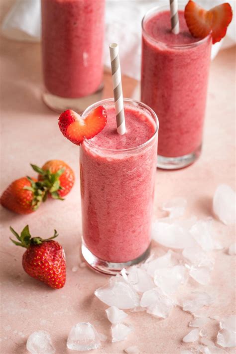 Strawberry Pomegranate Smoothie Nourish And Fete