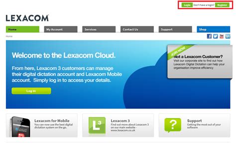 Knowledge base :: Support :: Lexacom Cloud