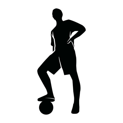 Collection Of Black Silhouettes Of Soccer Players Shadows Of The
